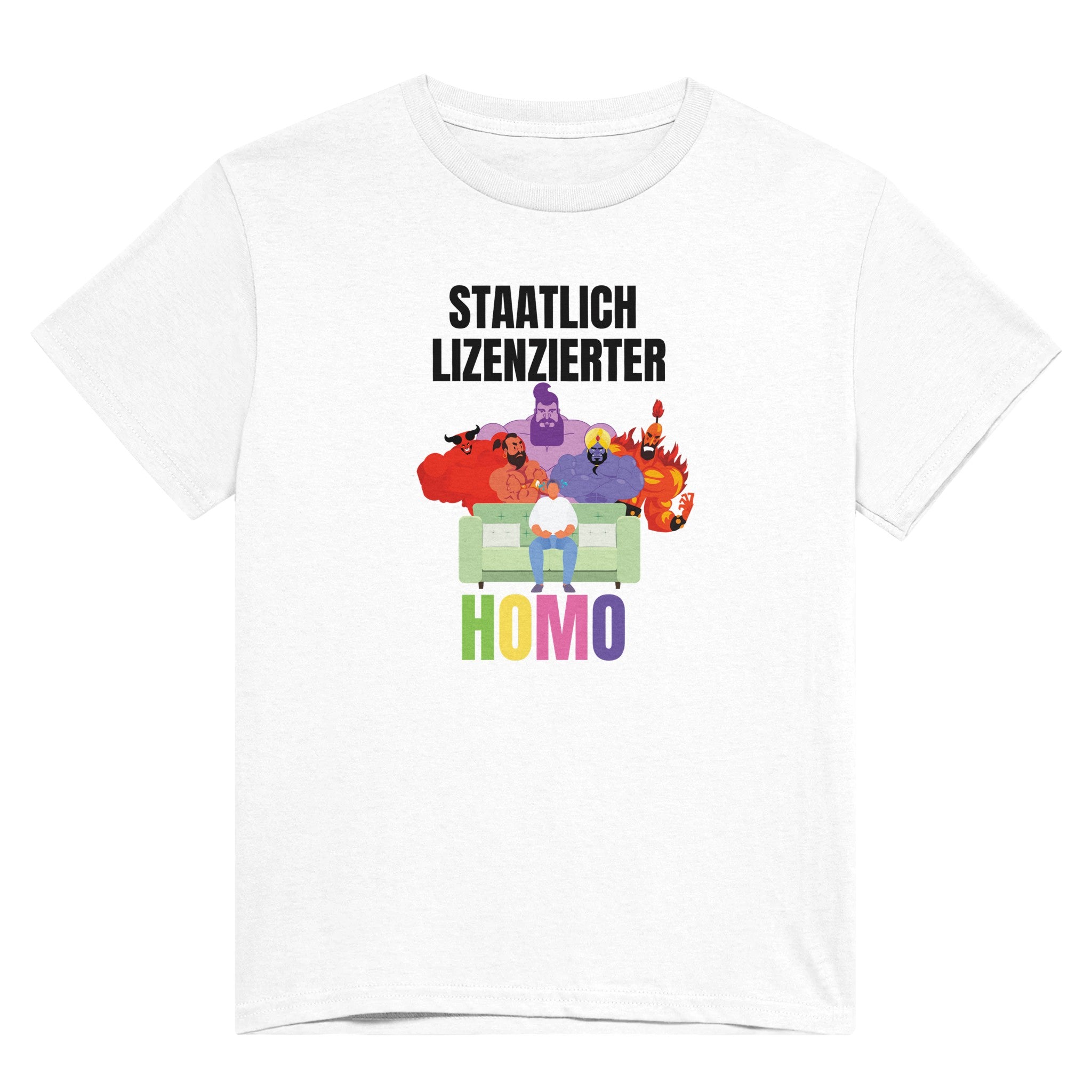 Ein witziges T-Shirt mit wasch festem Aufdruck auf der Vorderseite. Das Memeshirt dient als hervorragendes Geschenk für Freunde, da der Unisex Schnitt ermöglicht, Männern und Frauen das Shirt zu tragen.